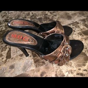 Metallic Sandals-Never Worn